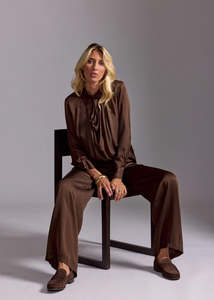 Lauren Vidal: Lauren Vidal Yoko Trousers - Coffee