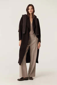 Cable Melbourne Evans Wool Coat - Espresso