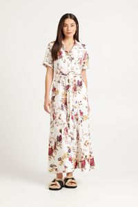 399 Under: Tuesday Label Godet Shirt Dress - Vintage Floral