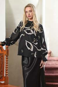 Coop High Drama Blouse - Black
