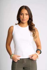 99 Under Sale: Knewe True Tank - White