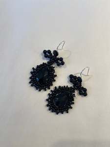 Crystal and Cord Elowen Earrings