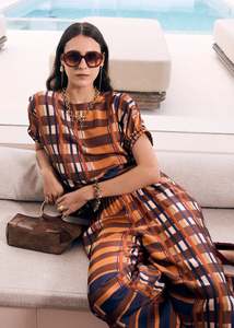 249 Under: Pol Lattice Top - Amber Check