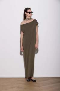 249 Under: Knuefermann Laser T Maxi Dress - Olive