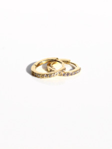 Accessories: Earrings - Huggies Sleeper Petite - Fine