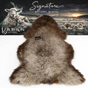 Products: Motley Brown-White Natural Sheepskin 100% Made