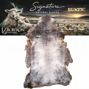 Natural Sheared Pelt Brown-White 100% Made in Christchurch