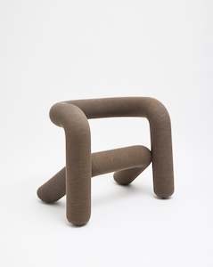 Moustache Editions: Extra bold Armchair  Mixed  Kvadrat - Brown Ecru (10 colours available)