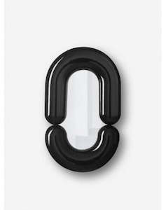 Moustache  Zodiac Mirror Medium Black