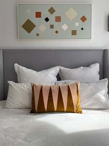 Christina Lundsteen Paula cushion - Caramel and Plaster