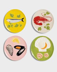 Klevering: &Klevering Plate de la Mer set of 4