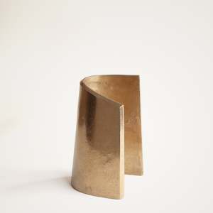 Fold Bookend in Brass