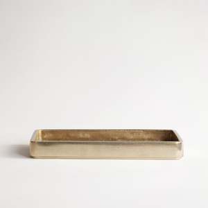 Plato Table Tray in Brass