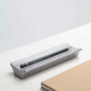 Arc Pen Tray in Aluminium