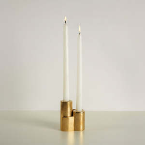 Snug Candle Holder in Brass (set of two)