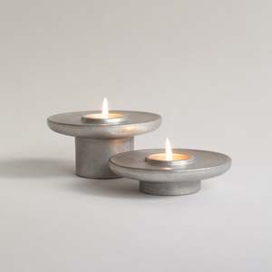 Raya Tealight Candle Holder in Aluminium (set of three)