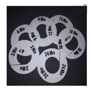 Rack Dividers White Round Sizes 3mth-24mth Set of 6