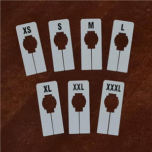 Rack Dividers White Rectangular Sizes XS-XXXL Set of 7