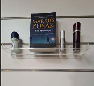 Slatwall Acrylic Displays Holders: Slatwall Acrylic Display Tray - END OF RANGE Set of 7