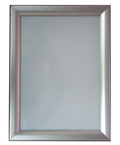 Wall Mounted Poster Snap Frames: A2 Silver Extra Wide Premium Snap Frames