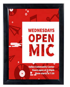 Waterproof 35mm A3 Black Snap Frame