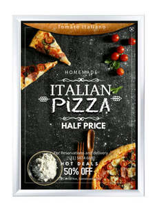 Waterproof Snap Frames: Waterproof 35mm A2 Silver Snap Frame