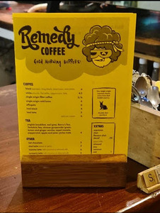 Frontpage: A6 Menu / Table Talker Wooden Base