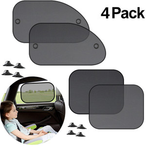 Products: 4PCS Chic Mesh Car Side Window Shade Cling Sunshades Sun Shade Cover Visor Shiel Sun Shade Cover Visor Shield Screen Hot zer – Shopmakers