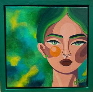 Art And Wall Decor 2: Portrait on Framed Canvas - Clara