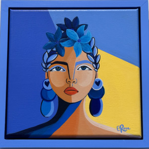 Art And Wall Decor 2: Portrait on Framed Canvas - Aveline