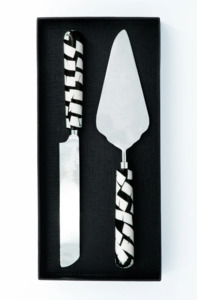 Dining And Tableware 1: Cake Server Set Black/White