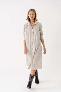 Dresses 1: Mumba Striped Shirt Dress