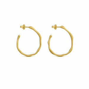 Joidart: Clara Gold Hoops Circular Medium