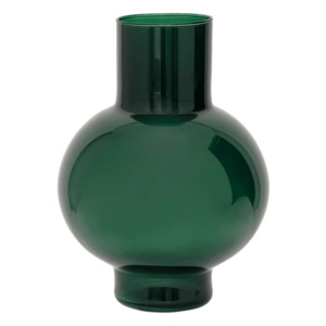 Glass Tummy Vase - Rainforest Green
