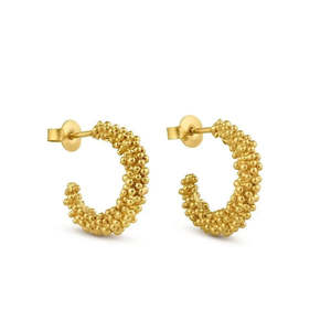 Accessories 2: Stardust Medium Gold Hoop Earrings