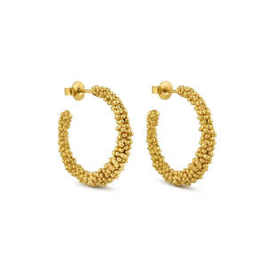 Accessories 2: Stardust Large Gold Hoop Earrings