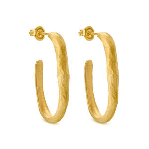 Accessories 2: Sauma Large Gold Hoop Earrings