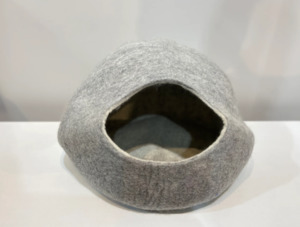 Felted Cat Pods - Light Grey