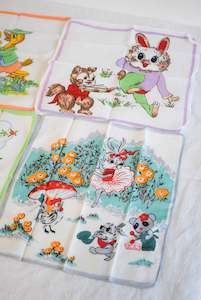 Kids: Vintage Kids Hankies (set 4)