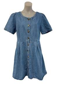 Dresses: Princess Highway denim baby doll midi dress, 12