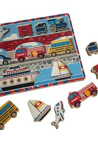 Kids: Melissa + Doug vehicles chunky puzzle
