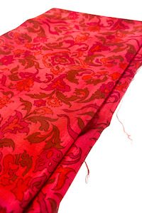Other Items: Thai silk bold leafy florals 4.5m