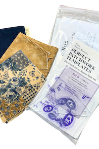 Fabrics: Grandmothers garden patchwork + quilt Ohio Run kit