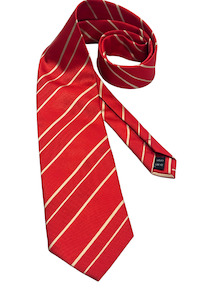 Mens Accessories: Bellini Firenze Italian made red striped tie