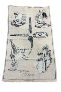 Australian Aboriginals pure linen tea towel