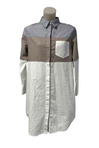 Dresses: Finoa striped shirt dress, M