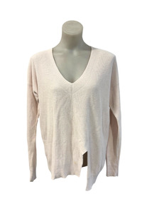 Knitwear: Ricochet V-neck asymmetrical sweater, XS