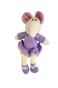 Kids: Animal ballerina knitted teddy bear