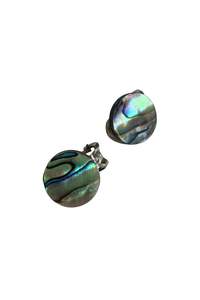 Paua Shell clip on earrings