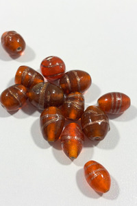 Fabrics: Sparkly orange glass beads